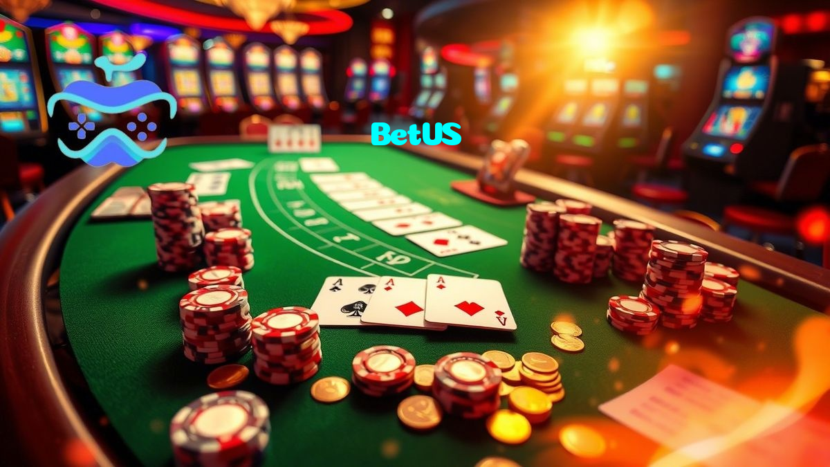 BetUS casino presented on mobile device in Pakistan with slots and live games
